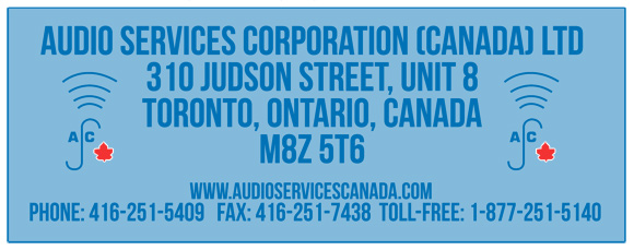 Audio Services Corporation (Canada) Ltd. address